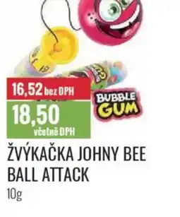 Ratio Žvýkačka johny bee ball attack nabídka