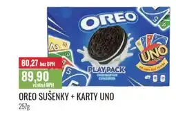 Ratio Oreo sušenky + karty uno nabídka