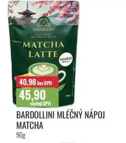 Ratio Bardollini mléčný nápoj matcha nabídka