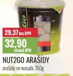 Ratio Nut2go arašídy arašídy ve wasabi nabídka