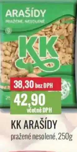 Ratio Kk arašídy pražené nesolené nabídka