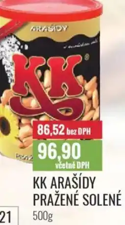 Ratio KK ARAŠÍDY Pražené solené nabídka
