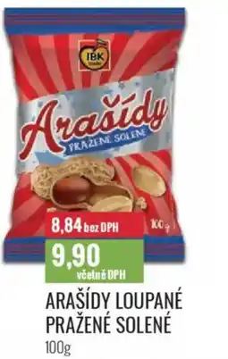 Ratio Arašídy loupané pražené solené nabídka