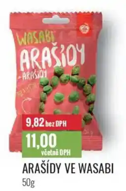 Ratio Arašídy ve wasabi nabídka