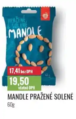 Ratio Mandle pražené solené nabídka