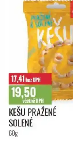 Ratio Kešu pražené solené nabídka