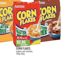 Ratio Corn flakes original, med, čokoláda nabídka