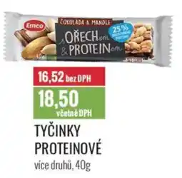 Ratio Emco Tyčinky proteinové nabídka