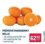 Makro PRÉMIOVÉ MANDARINKY BOLLO nabídka