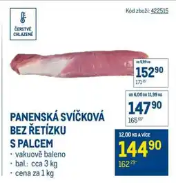 Makro Panenská svíčková bez řetízku s palcem nabídka