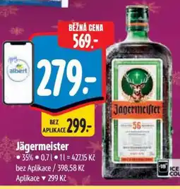 Albert Jägermeister nabídka