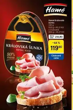 Tesco Hamé Královská šunka nabídka