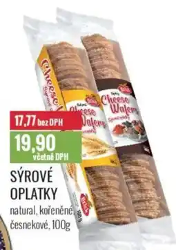 Ratio Sýrové oplatky natural, kořeněné česnekové nabídka