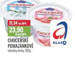 Ratio Choceňské pomazánkové nabídka