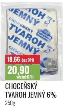 Ratio Choceňský tvaroh jemný 6% nabídka