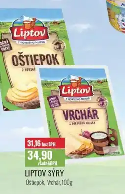 Ratio LIPTOV SÝRY Oštiepok, Vrchár nabídka