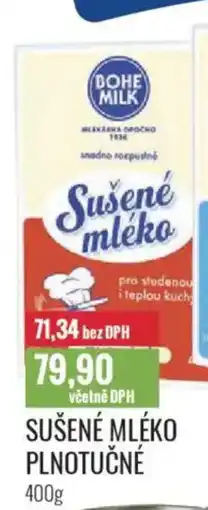 Ratio BOHE MILK Sušené mléko plnotučné nabídka