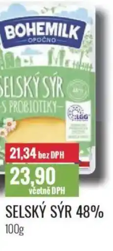 Ratio BOHEMILK Selský sýr 48% nabídka