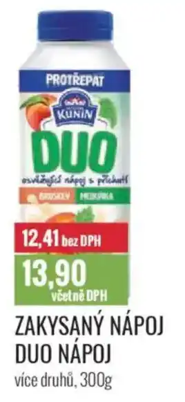 Ratio Zakysaný nápoj duo nápoj nabídka