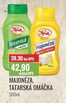 Ratio SPAK Majonéza, tatarská omáčka nabídka