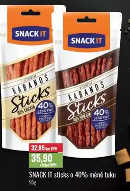 Ratio Snack it sticks o 40% méně tuku nabídka