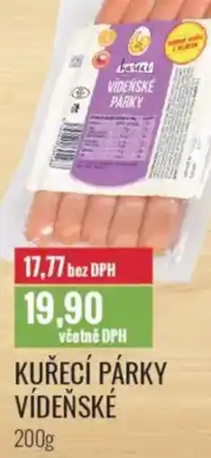 Ratio Kuřecí párky vídeňské nabídka