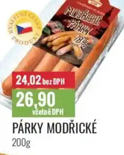 Ratio Párky modřické nabídka