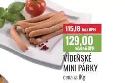 Ratio Vídeňské mini párky nabídka