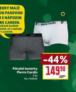 Billa Pánské boxerky Pierre Cardin 2 ks nabídka