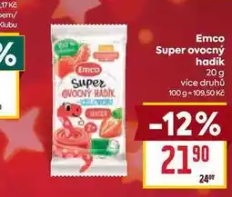 Billa Emco Super ovocný hadík 20 g nabídka