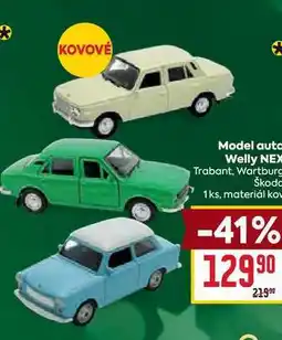 Billa Model auta Welly NEX Trabant, Wartburg Škoda 1ks nabídka
