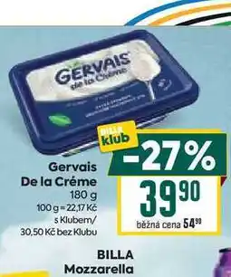 Billa Gervais De la Créme 180 g nabídka