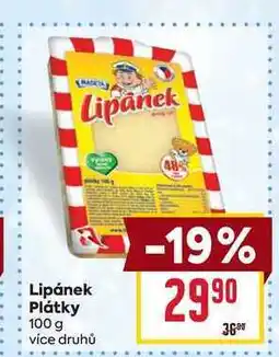 Billa Lipánek Plátky 100g nabídka