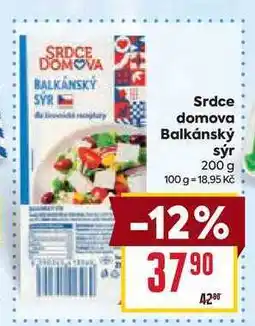 Billa Srdce domova Balkánský sýr 200 g nabídka