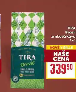 Billa TIRA Brasil zrnková káva 1 kg nabídka