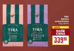 Billa TIRA Barista zrnková káva 1 kg nabídka