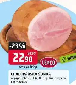 Trefa CHALUPÁŘSKÁ ŠUNKA 100g nabídka