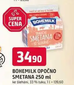 Trefa BOHEMILK OPOČNO SMETANA 250 ml ke šlehání, 33% tuku nabídka