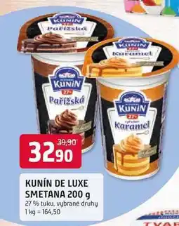 Trefa KUNÍN DE LUXE SMETANA 200 g 27% tuku nabídka