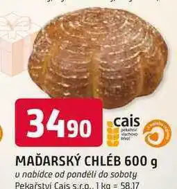 Trefa MAĎARSKÝ CHLÉB 600 g nabídka