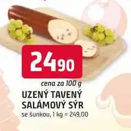 Trefa UZENÝ TAVENÝ SALÁMOVÝ SÝR se šunkou 100g nabídka