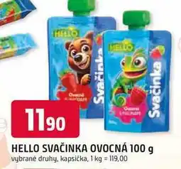 Trefa HELLO SVAČINKA OVOCNÁ 100 g v nabídka