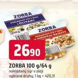 Trefa ZORBA 100 g/64 g nakládaný sýr v oleji vybrané druhy nabídka