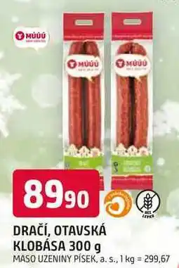 Trefa DRAČÍ, OTAVSKÁ KLOBÁSA 300 g nabídka