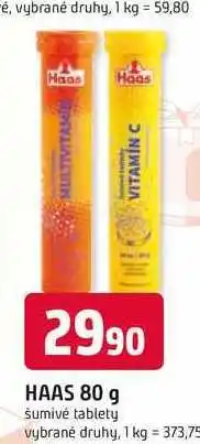Trefa HAAS 80 g šumivé tablety nabídka