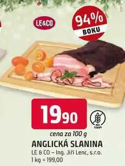 Trefa Le & Co Anglická slanina shaved pultový prodej 100g nabídka