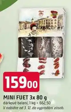 Trefa MINI FUET 3x 80 g nabídka