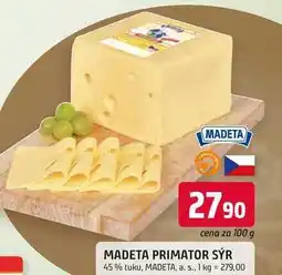 Trefa MADETA PRIMATOR SÝR 45% tuku, 100g nabídka