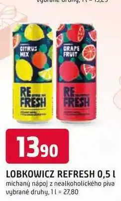 Trefa LOBKOWICZ REFRESH 0,5 L nabídka