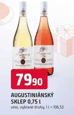 Trefa AUGUSTINIÁNSKÝ SKLEP 0,75 l nabídka